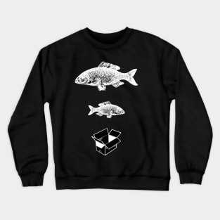 Big Fish, Little Fish, Cardboard Box Crewneck Sweatshirt